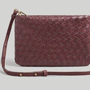 The Puff Woven Crossbody Bag, Chocolate Raisin - NEW
